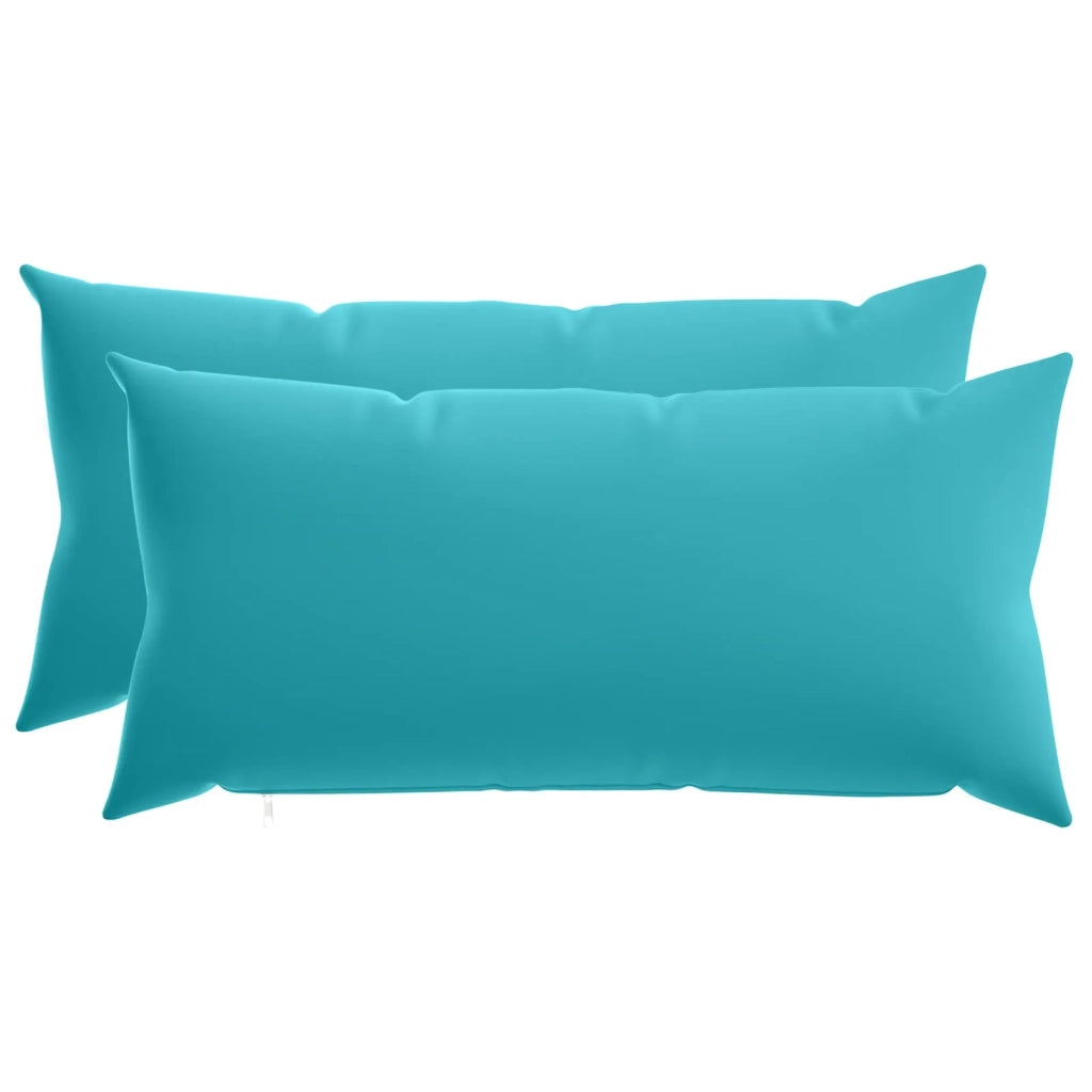 Cuscino con cuscino HEERLEN 2 pz Turchese Poliestere 925867