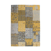 Tappeto Jacquard 150 Gold in Cotone Effetto Patchwork