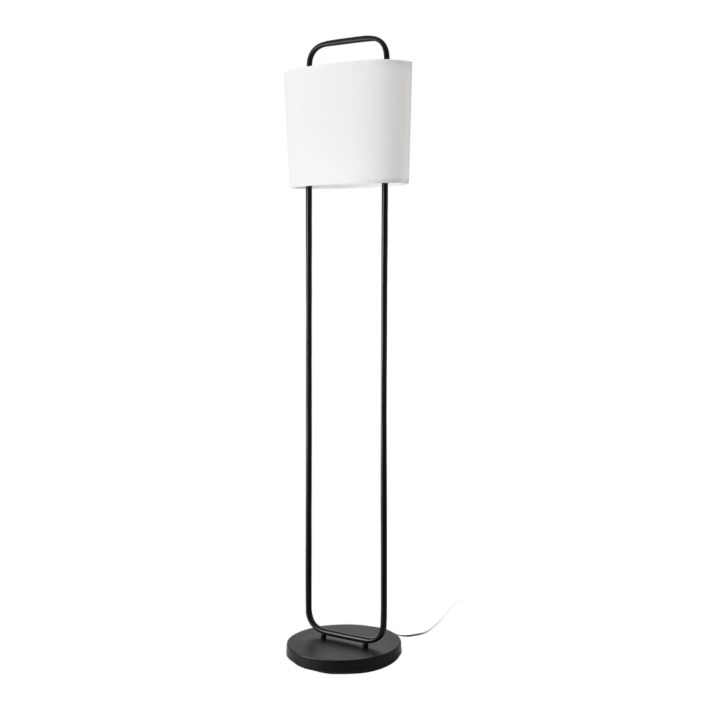 Lampada da Terra Meløy Paralume Ovale - Bianco lux.pro