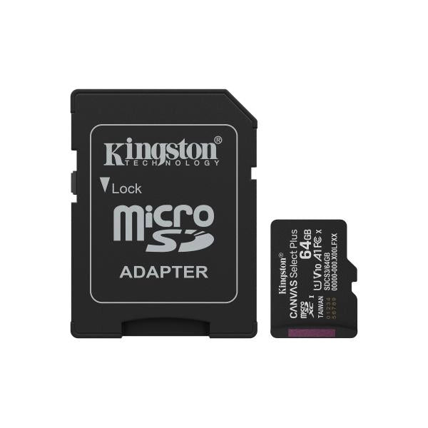 M.SDCS 64GB+ADAP PLUS KINGSTON 150MB