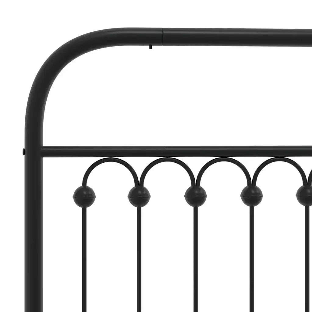 Testiera di Ricambio in Metallo Nero 180 cm 376636