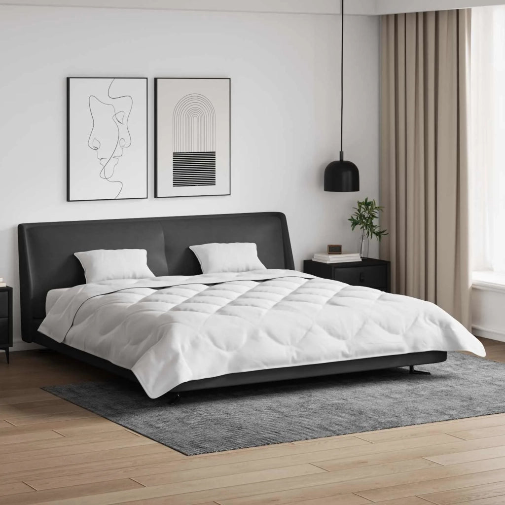 Duvet Estivo con cuscino 3 pcs Bianco Microfibra 3377278