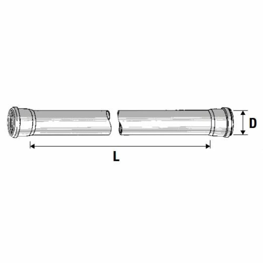 Tubo 2 bicchieri htdm d.032 mm.0 500 b08lqyp49m