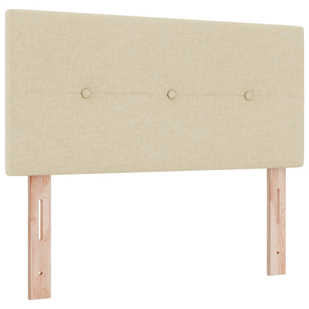Letto con Box Spring, Materasso e LED Crema 120 x 200 cm 3451922