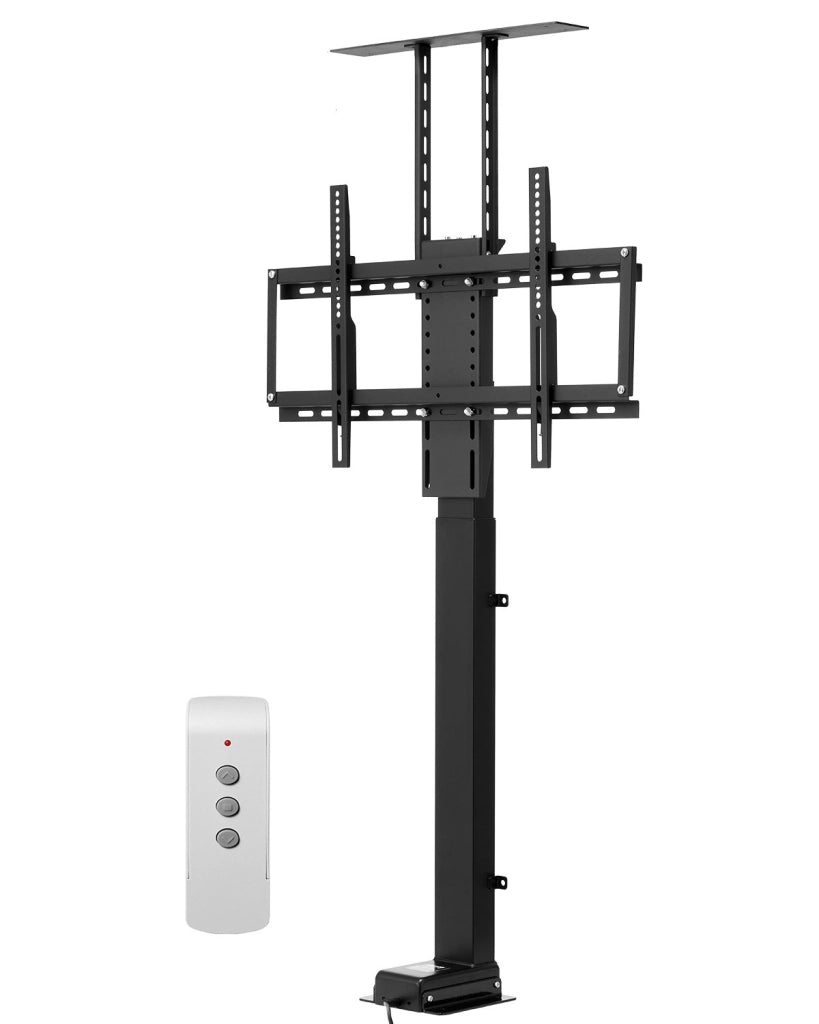 Supporto TV Motorizzato a Sollevamento con Telecomando, Staffa Verticale in Acciaio per TV 32-70 Pollici, VESA 600x400 mm, Carico 54 kg