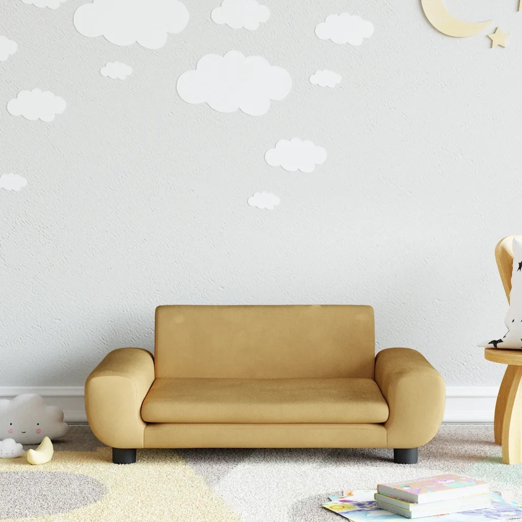 Divano per Bambini Marrone 70x45x33 cm in Velluto 3196391