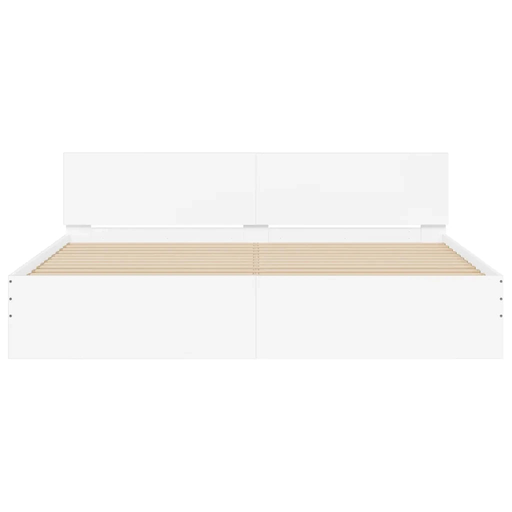 Giroletto con Testiera Bianco 180x200 cm 3207462