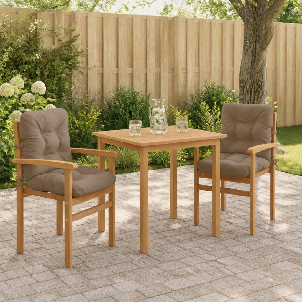 Cuscini per Sedia Alta in 2 Pezzi VIANEN 2 pz 100% Poliestere 953788