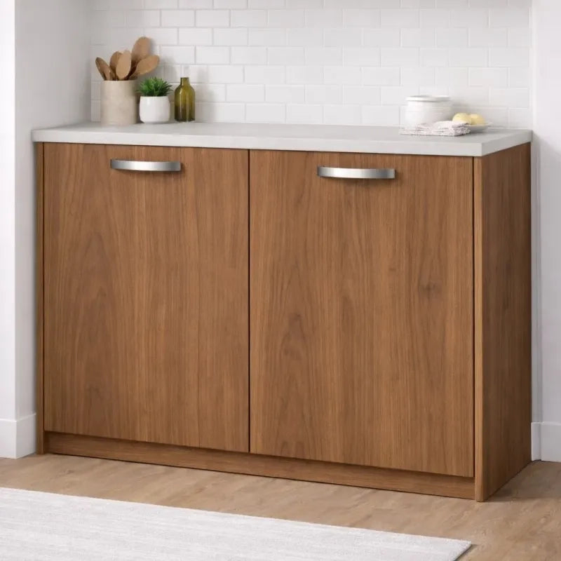 Anta per mobili in Legno nobilitato Compresa di Maniglia 90x45 Noce