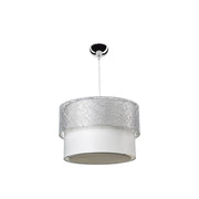 Lampada a sospensione in tessuto Polo MDL2355 colore grigio