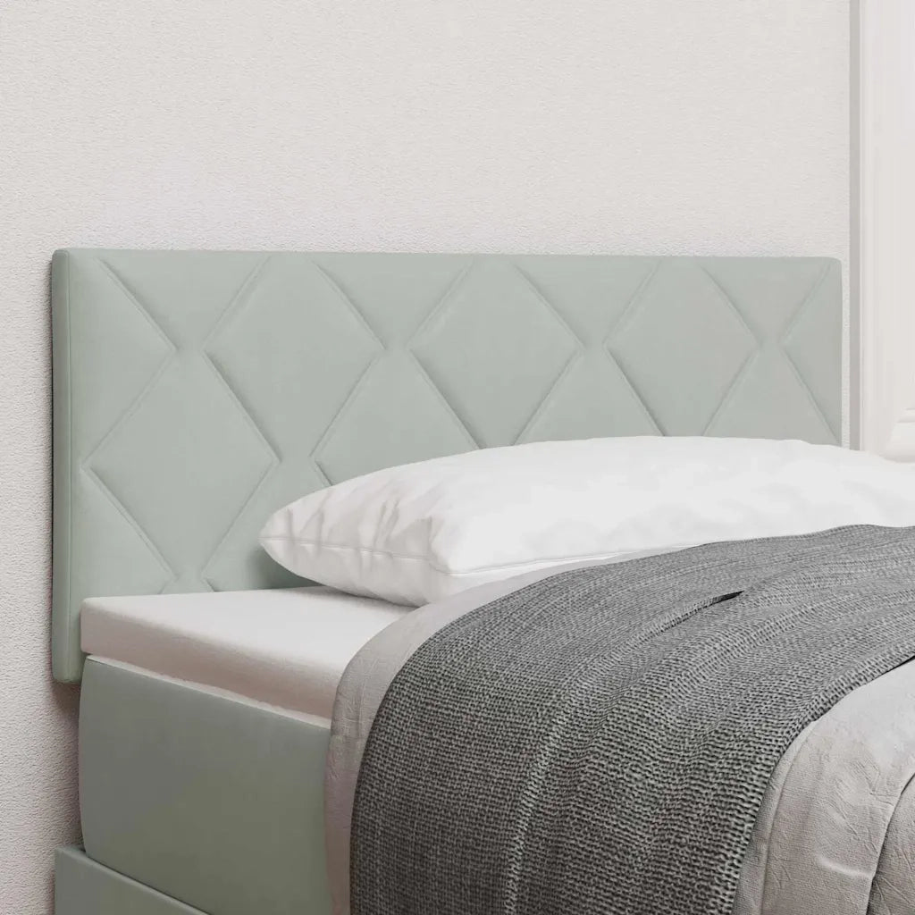Testiera | Testata Grigio chiaro 90 cm Velluto