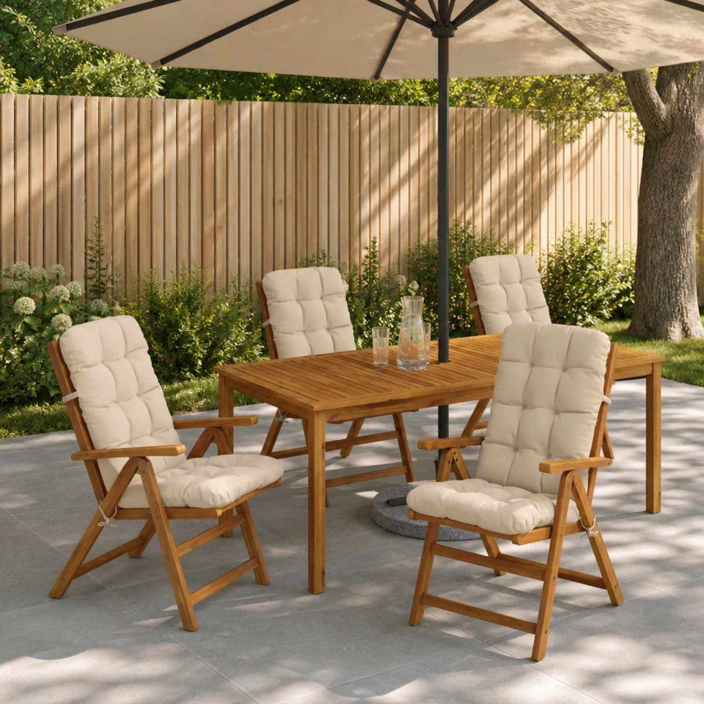 Cuscini per Sedia Alta in 4 Pezzi VIANEN 4 pz 100% Poliestere 953780