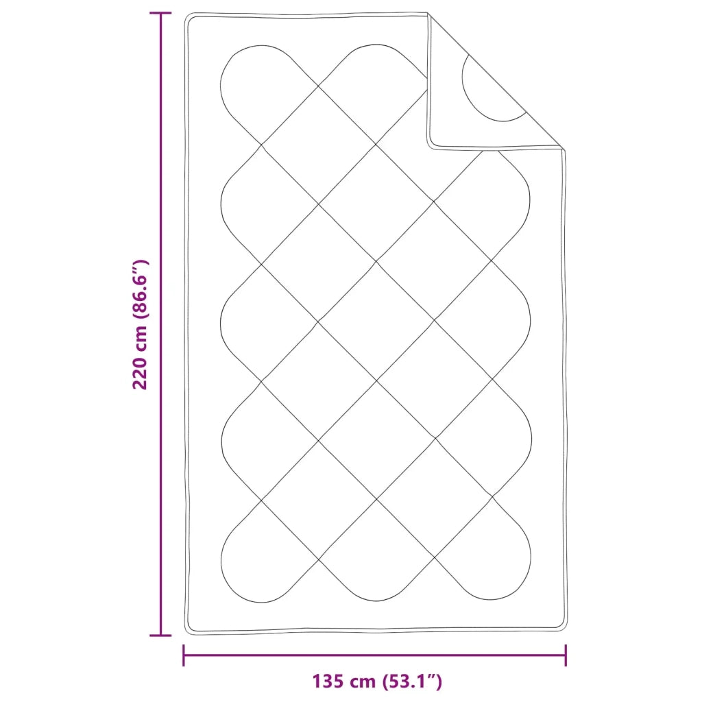 Set di Piumoni con cuscino 2 pcs Bianco Microfibra 3376854