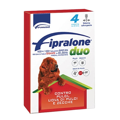 ANTIPARASSITARIO FIPRALONE DUO CANE FORMEVET - KG 40/60 CF=PIPETTE 4- 1 confezioni