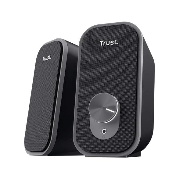 TRUST SET ALTOPARLANTI SPEAKERS 2.0 12W PICCO (6W RMS) CON PRESA PER CUFFIE - ADOR 2.0 - NERO/GRIGIO