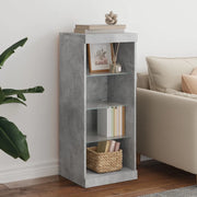 Credenza con Luci LED Grigio Cemento 41x37x100 cm 836731