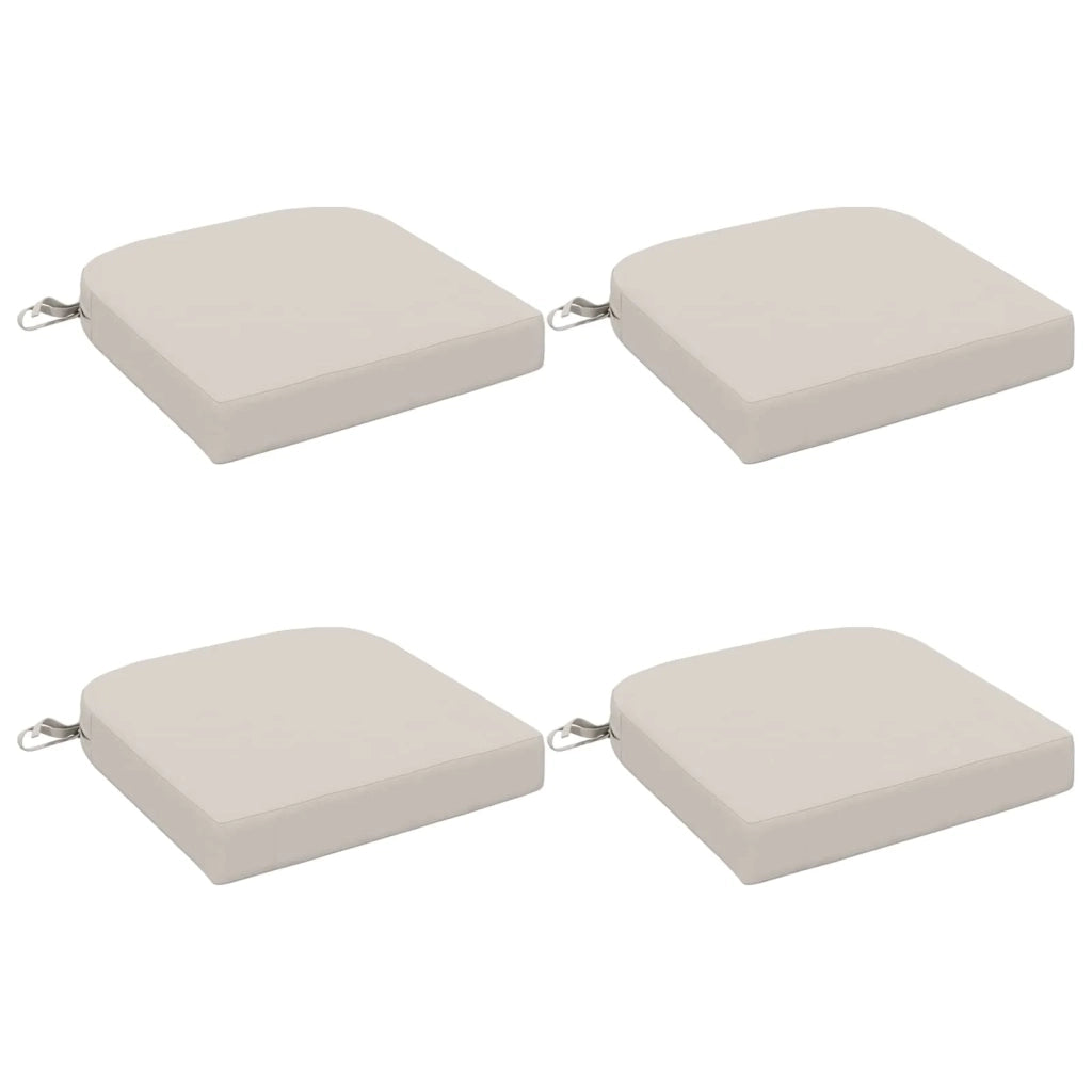 Cuscini per sedile a 4 pezzi SOEST 4 pz 100% Poliestere Bianco 945172