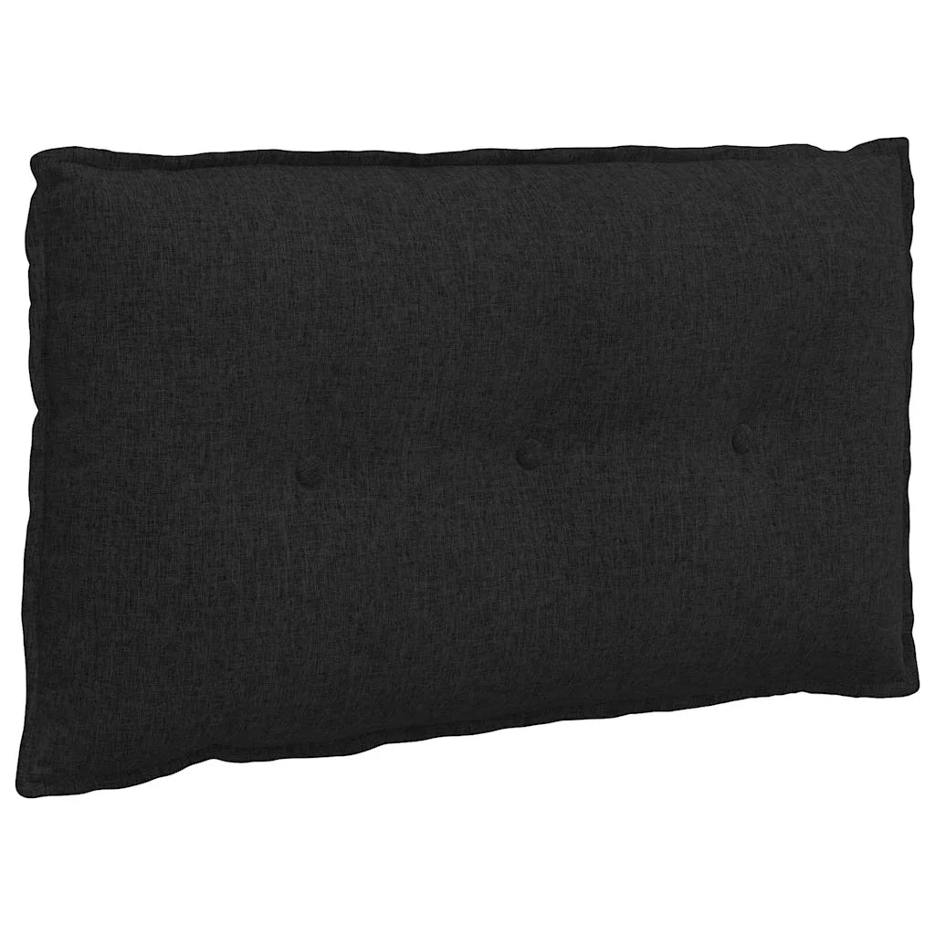 Cuscino per Schiena Nero 80 x 19 x 50 cm Tessuto 42014703