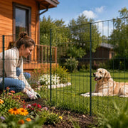 Garden Fence Set 115x79 Cm Green