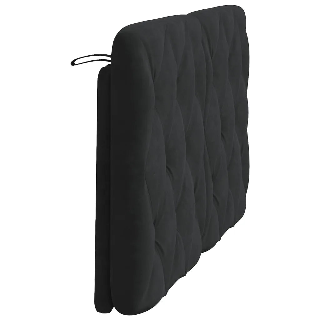 Cuscino Testiera Nero 140 cm in Velluto 374729
