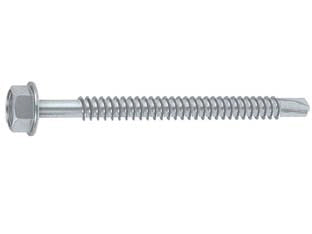 VITE TIRAFONDI PER METALLO AUTOPERFORANTE IN ACCIAIO ZINCATO BIANCO- - ø mm.6,3x120 - 100 pezzi AMBROVIT