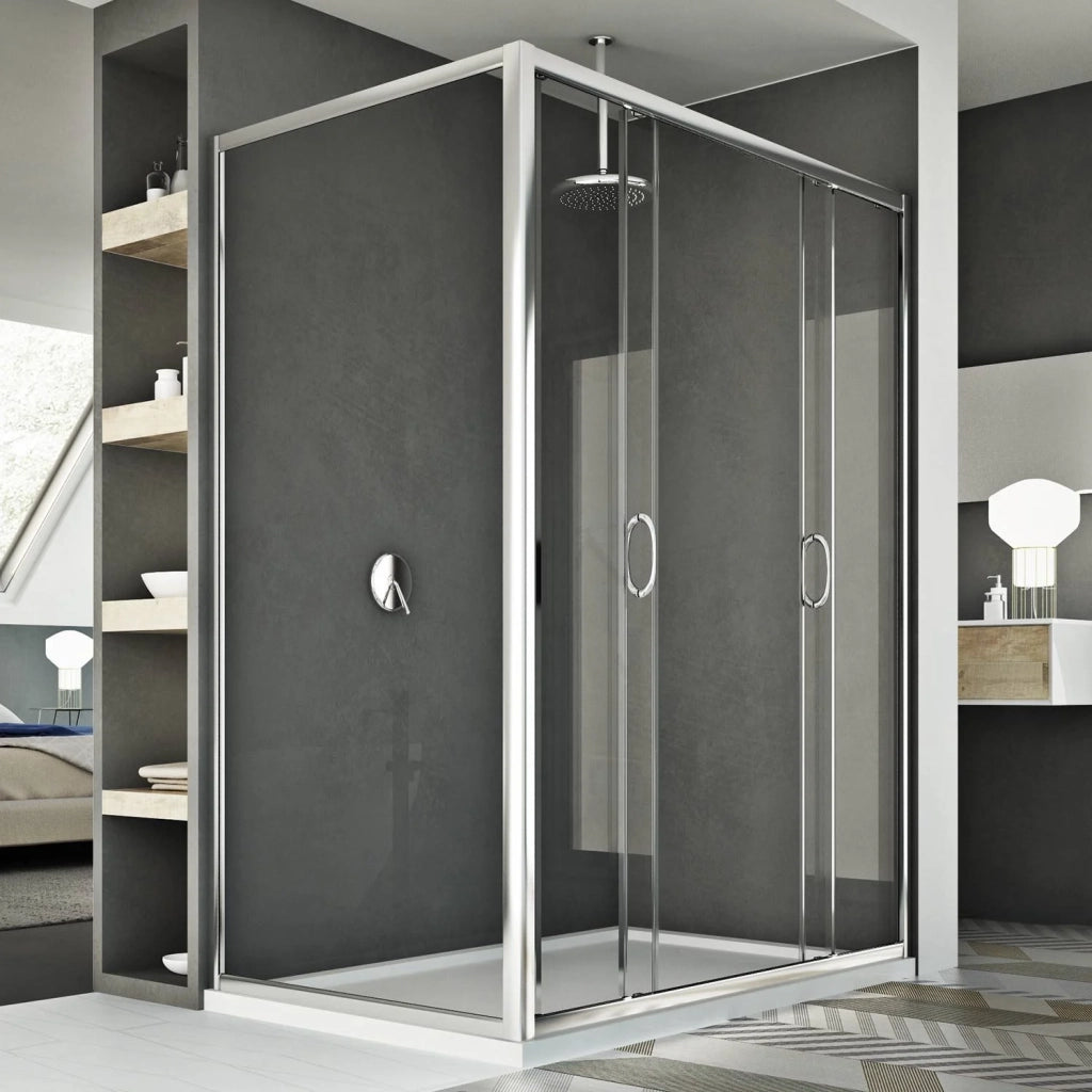 Box Doccia 70x170 CM H185 trasparente mod. Replay Duo 2 Ante