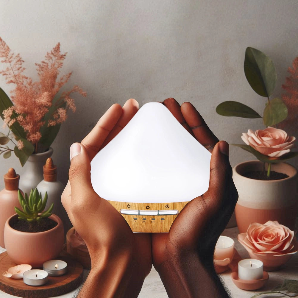 Diffusore Aroma Profumatore Aria 300ml Led e Timer Aromaterapia Umidificatore