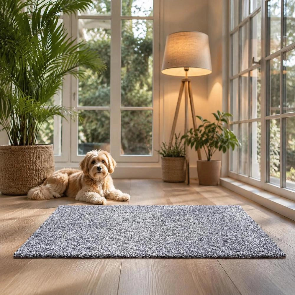 Carpet Tiles 18x18 Inch, 10 Pack Peel And Stick Carpet Square Rug, Self Adhesive Commercial Floor Soft Padded For Seamless Cover 22.5sq.ft, Easy DIY Replacement For Living Room Office, Gray