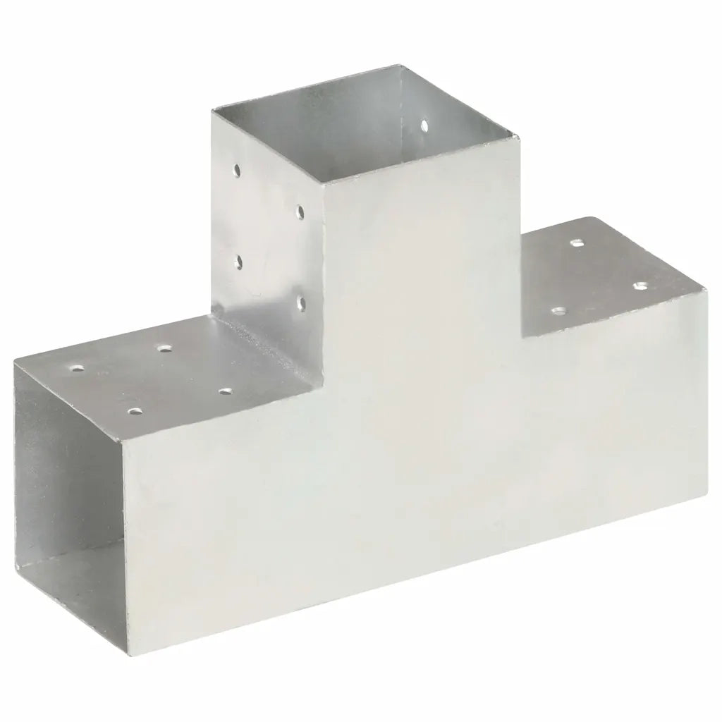 Connettore per Pali a Forma di T in Metallo Zincato 101x101 mm 145479