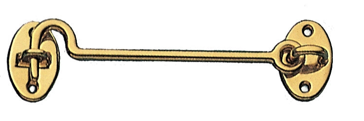 BL GANCIO FERMAFINESTRA OTTONE LUCIDO 200 MM- 6,0 blister