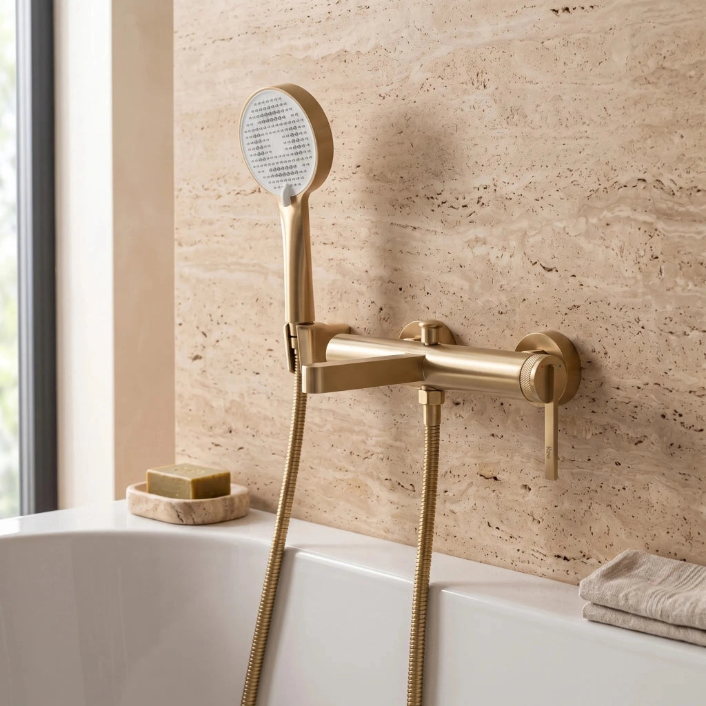 Rubinetto Da Vasca Rea Grace Brush Gold