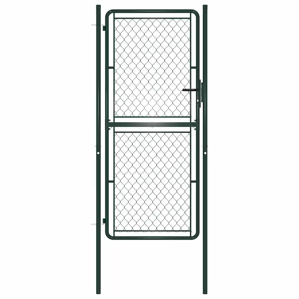 Cancello da Giardino in Acciaio 100x200 cm Verde 144407