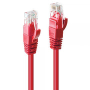 LINDY CAVO DI RETE CAT.6 U/UTP ROSSO, 0.5M