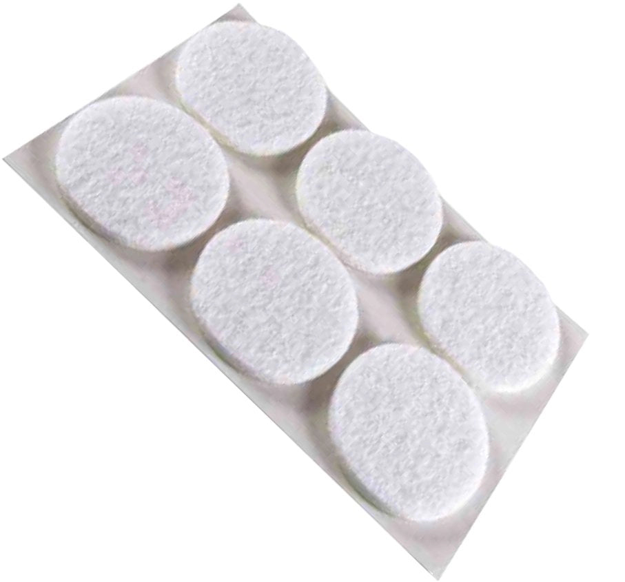 FELTRINI TONDI Ø 22 mm - Bianco - Blister 10 pezzi