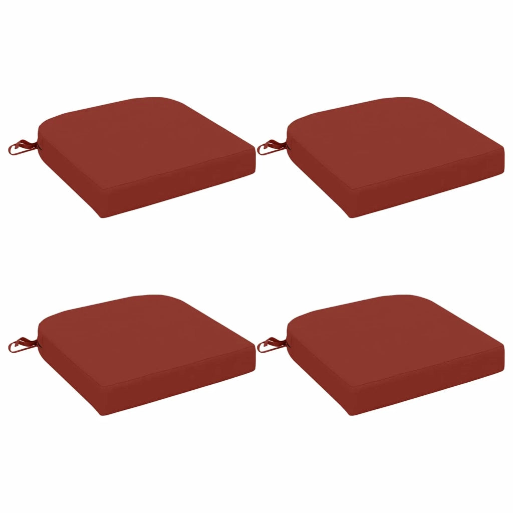 Cuscini per sedile a 4 pezzi SOEST 4 pz 100% Poliestere Rosso 945182
