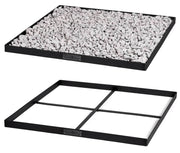 Barbecue Base Braciere Quadrato Per Sassi Decorativi 80x80 cm