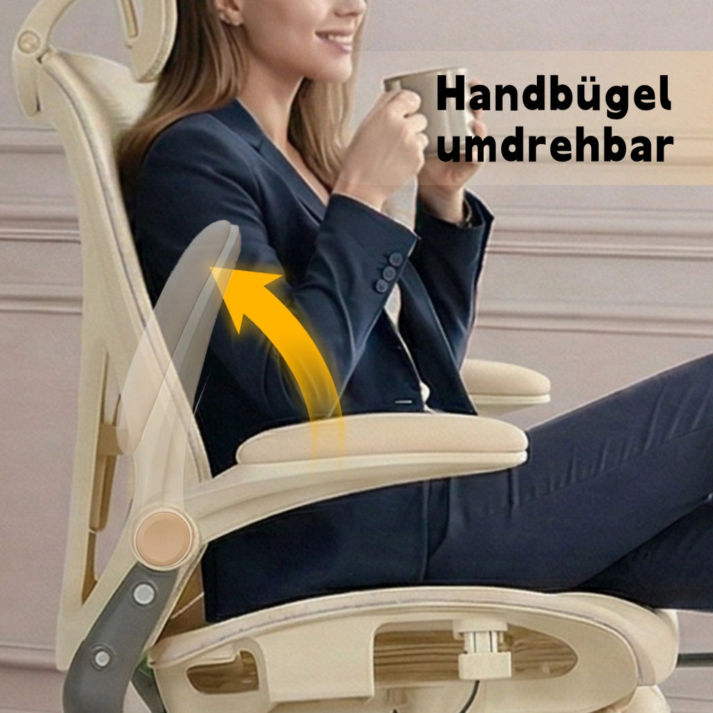 Sedia da ufficio ergonomica pieghevole ¨C Xylo ¨C crema