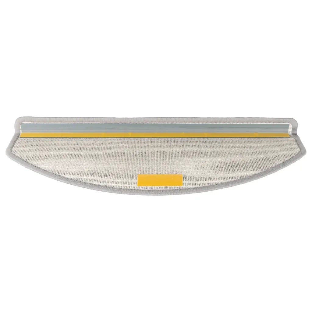Tappetini per scale 10 pz 65x24x4 cm Grigio chiaro Semicircolari Grandi 149757