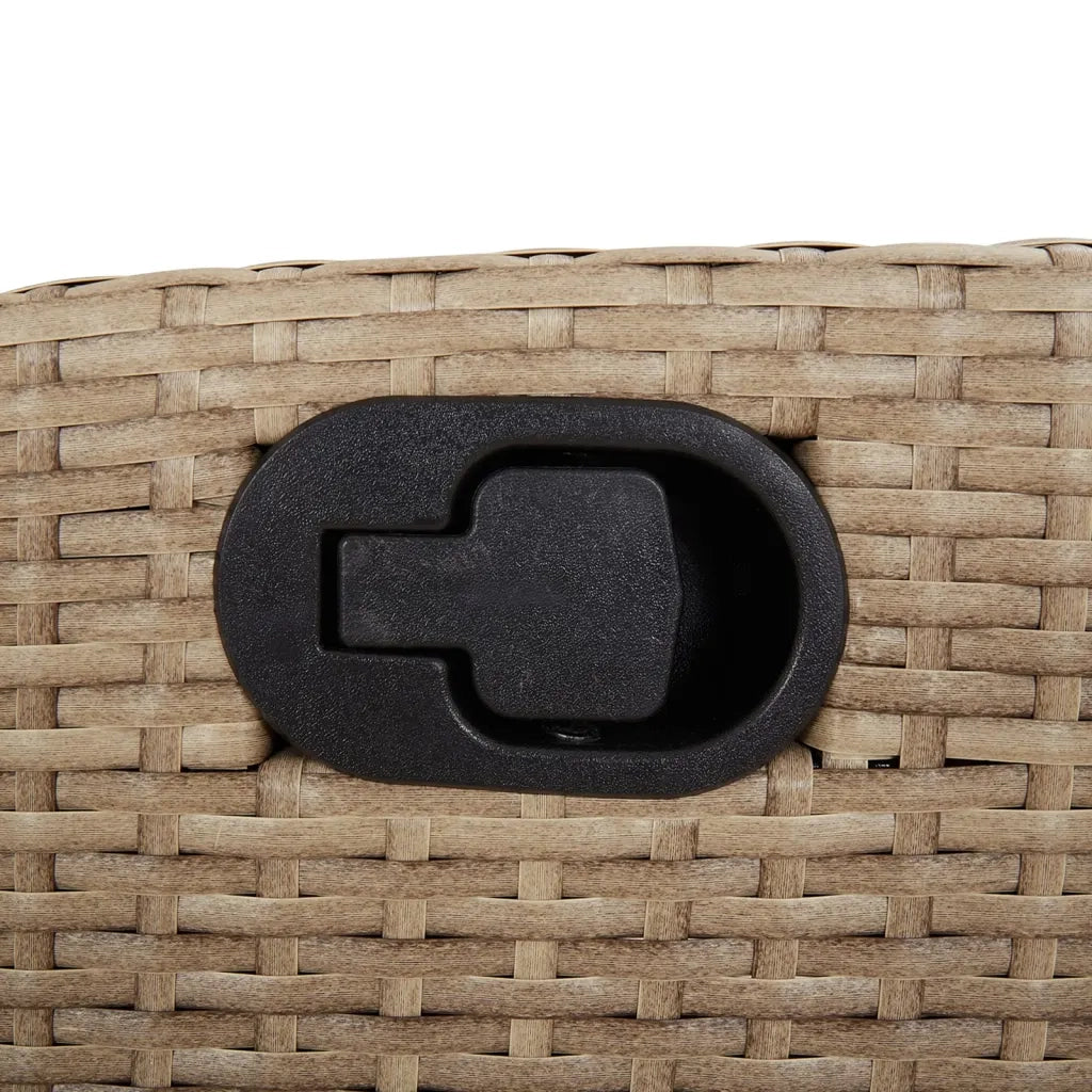 Set Pranzo da Giardino 3 pz con Cuscini Beige Misto Polyrattan 3213448