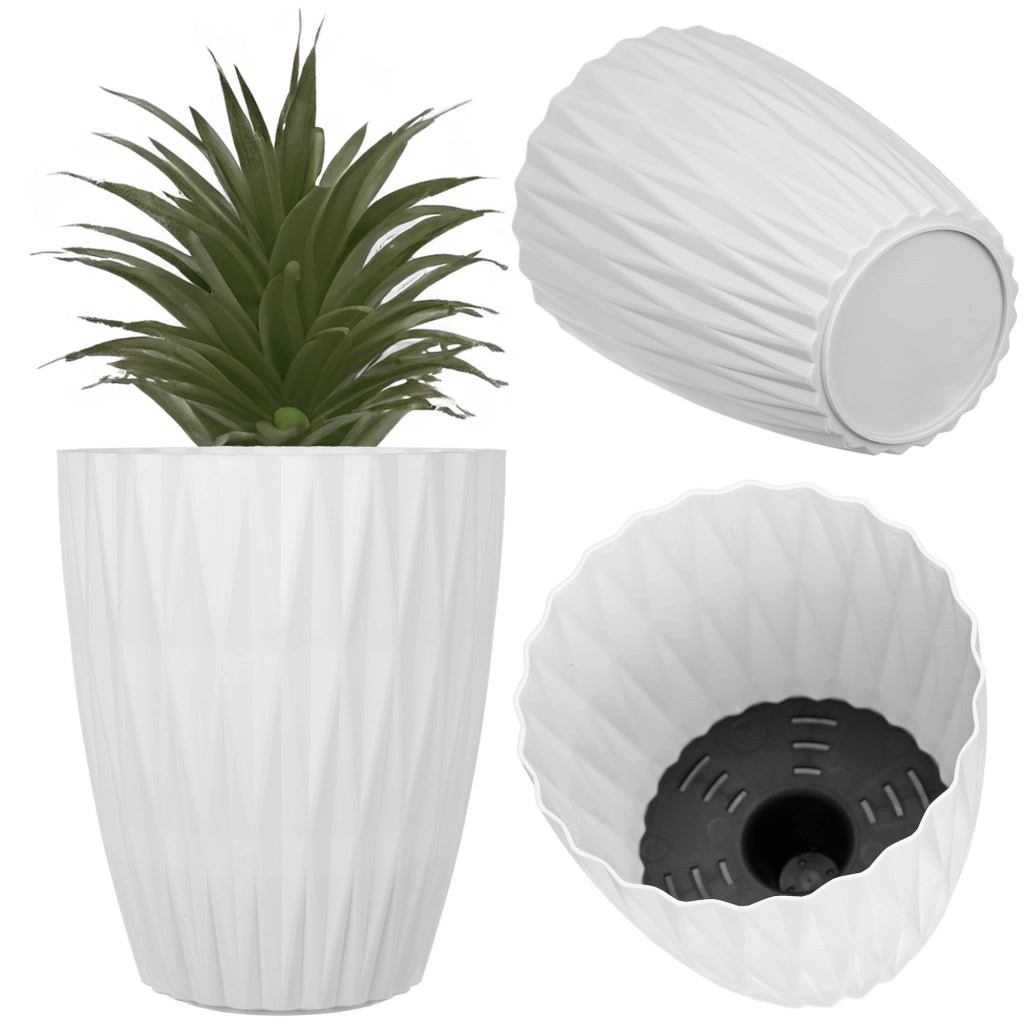 KADAX Doniczka Caro Petit 15 biała 5740-011 K16592