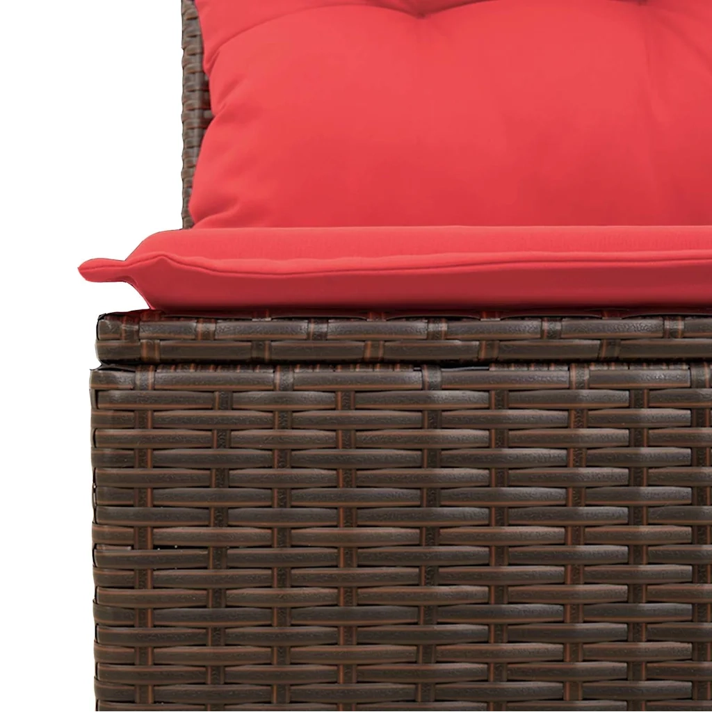 Set di divani con cuscino 8 pcs Marrone polyrattan 3346504