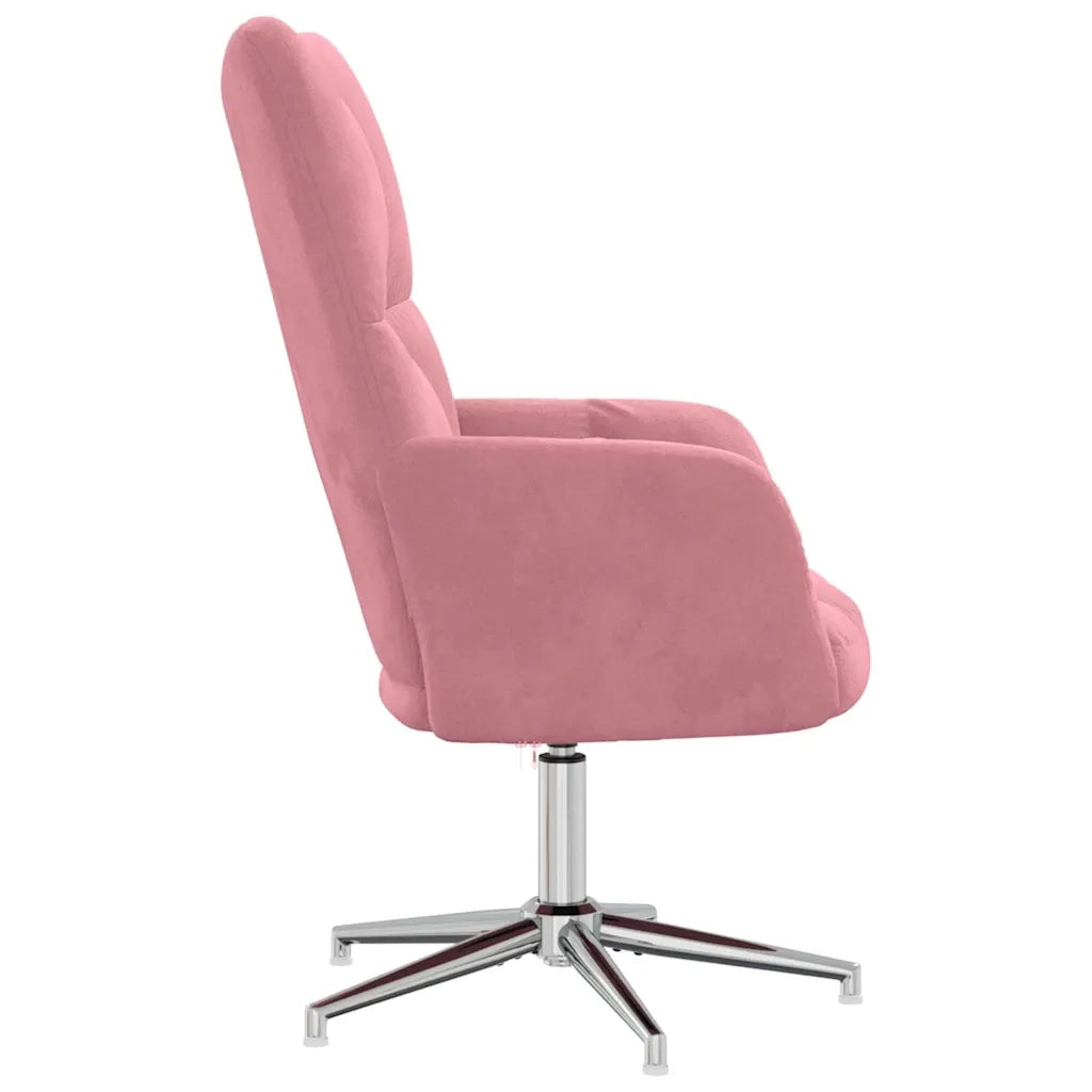 Sedia Relax Rosa in Velluto 328121