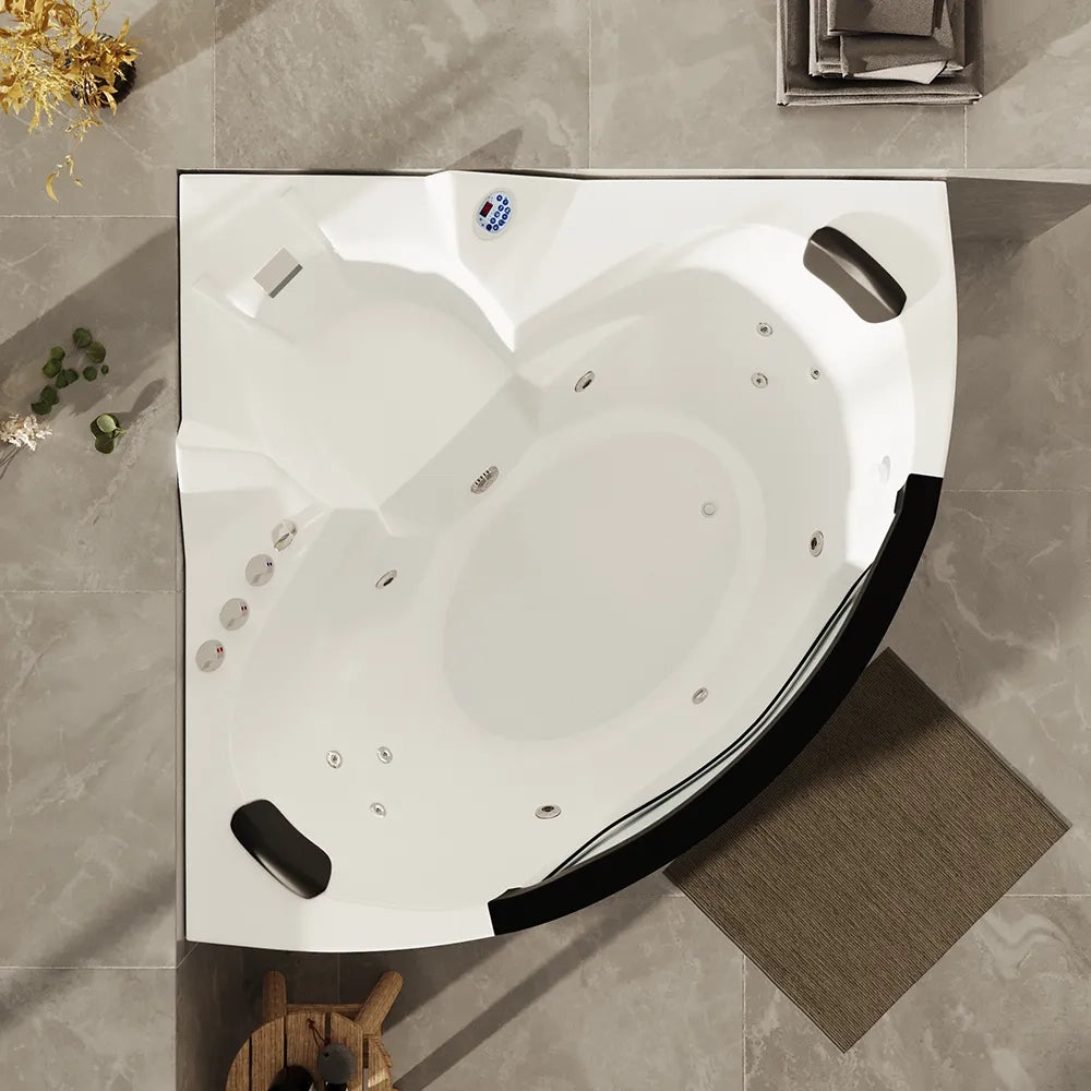 Vasca idromassaggio angolare 135x135 da interno con riscaldamento | Bliss