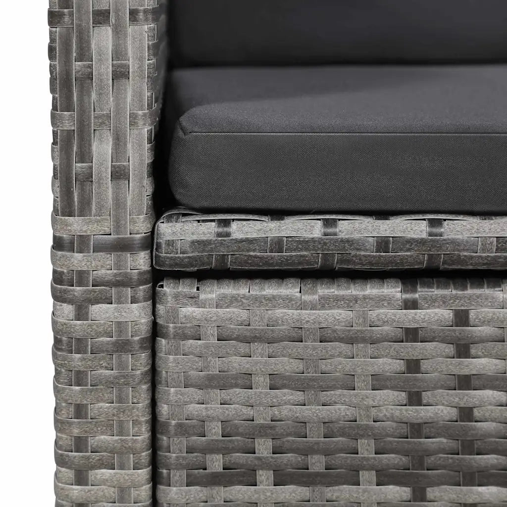 Set Mobili da Pranzo per Giardino 3 pz Grigio 3067716