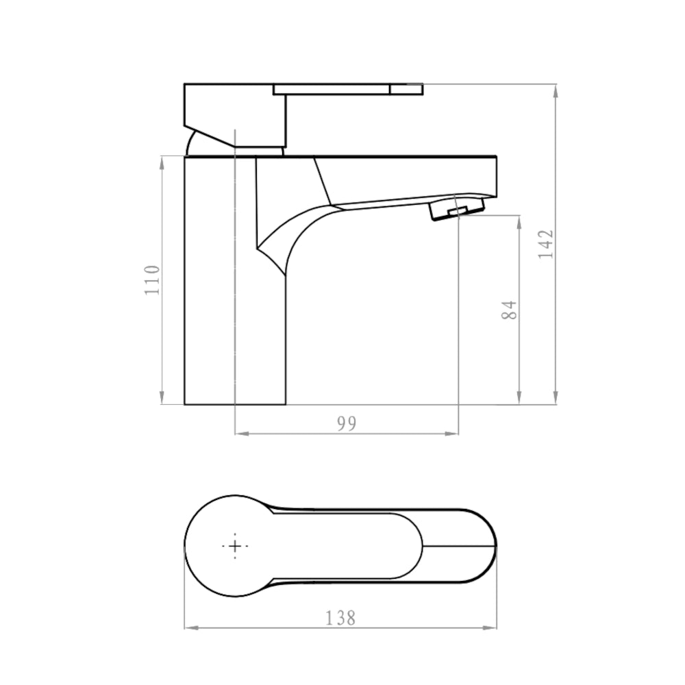 Miscelatore rubinetto bidet cromato + miscelatore rubinetto lavabo cromato
