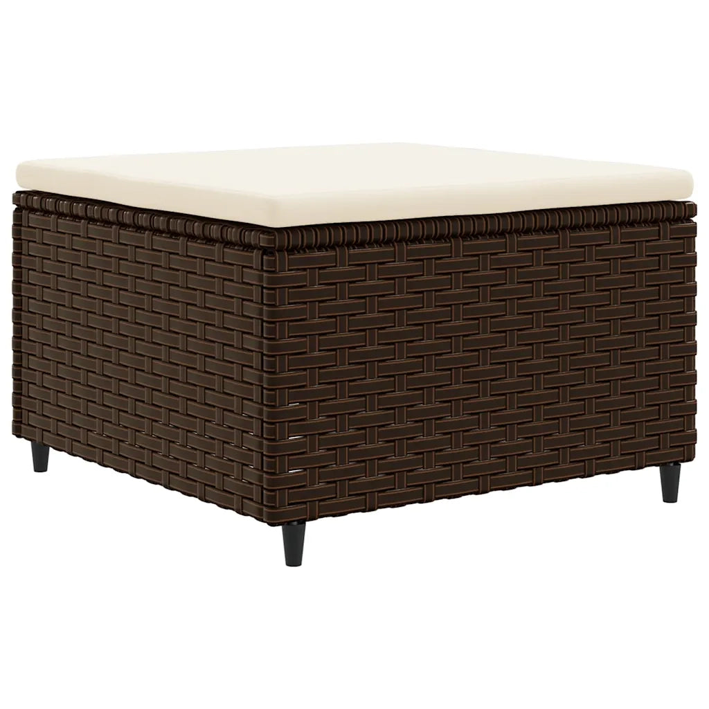 Set Divani da Giardino 8 pz con Cuscini in Polyrattan Marrone 3308233