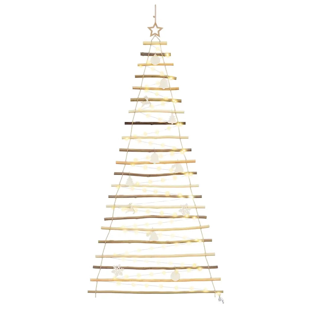 Albero di Natale Naturale 210 cm Legno di Frassino Massiccio 42020262