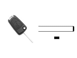 Guscio Chiave Auto Opel HU100RS2 Silca Pulsanti 2