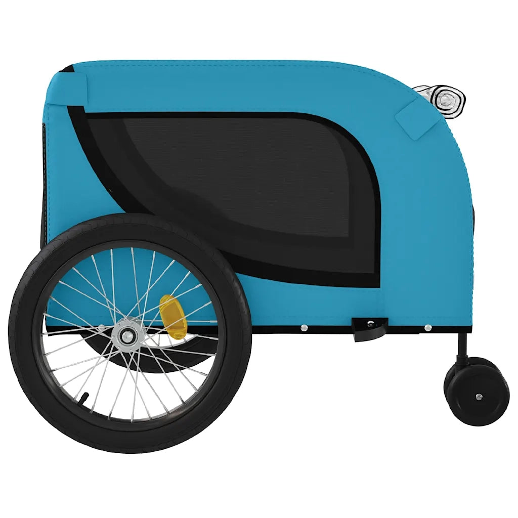Rimorchio da Bici per Animali Blu e Nero Oxford e Ferro 94030