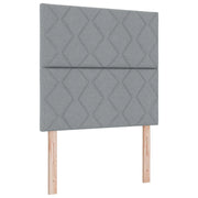 Testiera | Testata Grigio chiaro 100 cm Tessuto